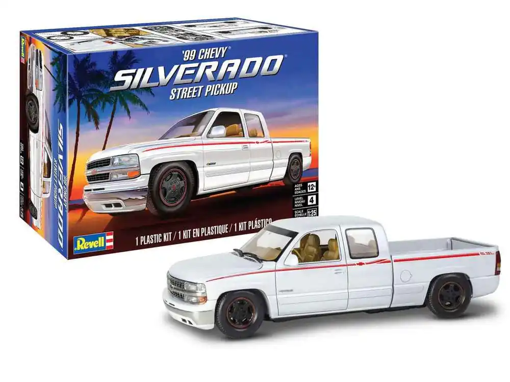 Revell 1999 Chevy Silverado Street Pickup 1 25 makett autó (14538) Gyors kiszállítás