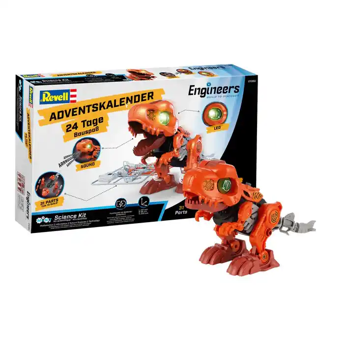 Biztonságos fizetés Revell Adventi naptár Elektronikus T-Rex (01060)