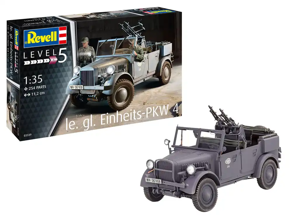 Korlátozott ajánlat Revell Einheits-PKW Kfz.4 1 35 makett harcjármű (03339)