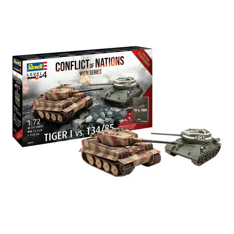 Vedd meg online Revell Gift Set Conflict of Nations Series 1 72 (05655) makett tank