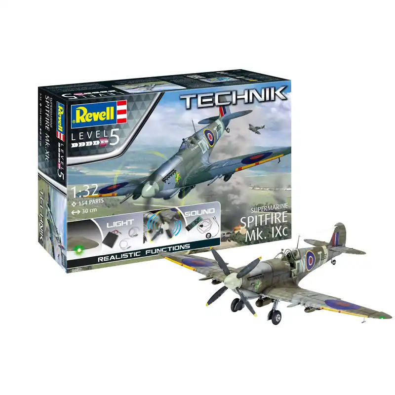 Vedd meg online Revell Technik Supermarine Spitfire Mk.IXc 1 32 makett repülő (00457)