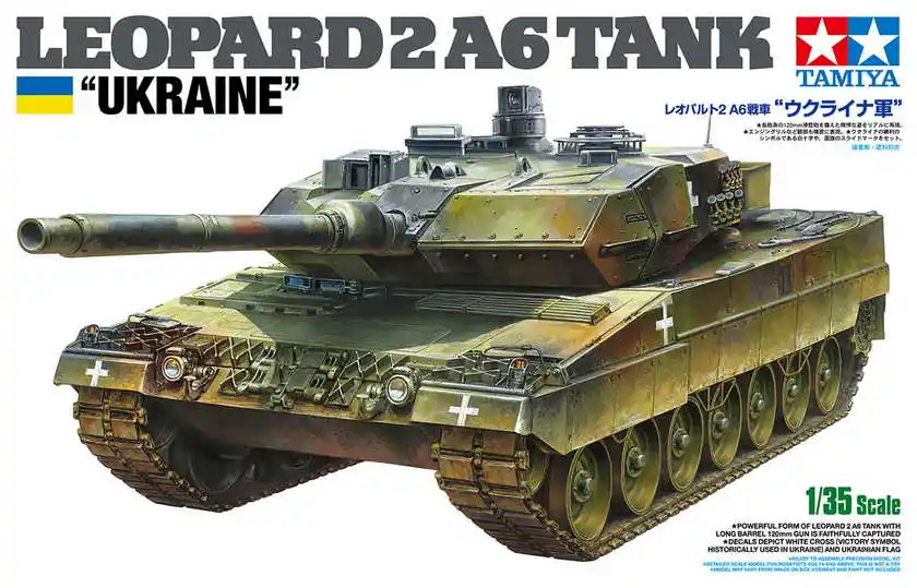 Tamiya - 1 35 Leopard 2 A6 Tank Ukraine (300025207 T) Kedvezmény