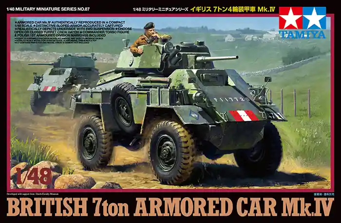Exkluzív ajánlat Tamiya British 7 ton Armored Car Mk.IV 1 48 makett harcjármű (300032587)