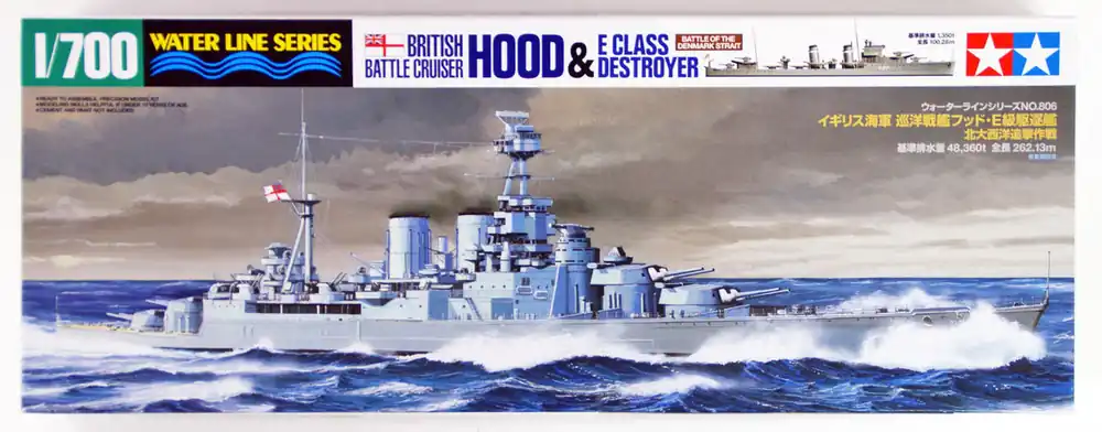 Olcsó Tamiya British Battle Cruiser HOOD 1 700 makett hajó (300031806)