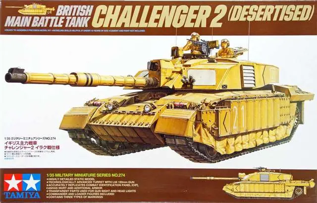 Tamiya British Battle Tank Challenger 2 1 35 makett harcjármű (300035274) Legnépszerűbb