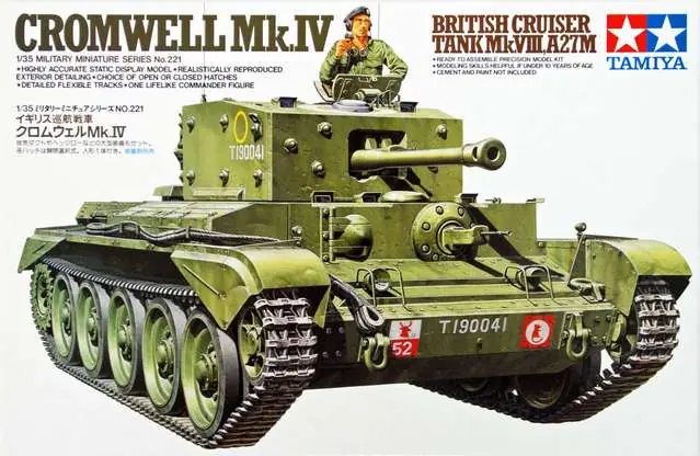 Tamiya British Cruiser Tank Mk. VIII, A27M CROMWELL Mk.IV 1 35 makett harcjármű (300035221) Vásárlói kedvenc