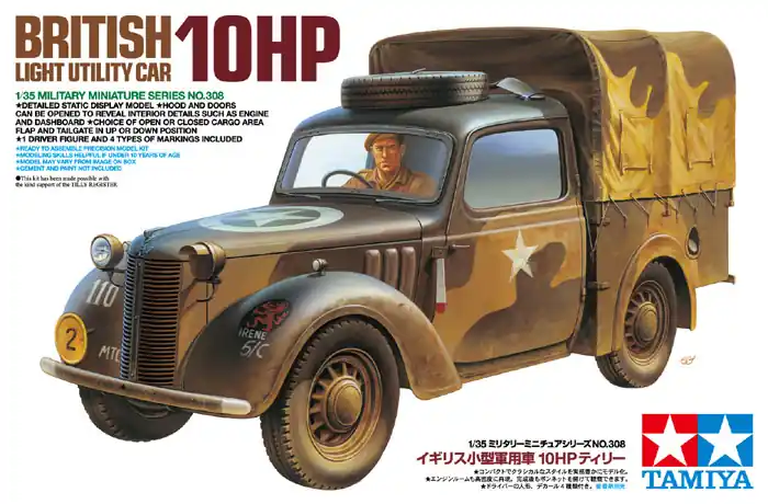 Nézd meg most Tamiya British Light Utility Car 10HP 1 35 makett harcjármű (300035308)