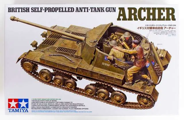 Tamiya British Self Propelled Anti Tank Gun Archer 1 35 makett harcjármű (300035356) Kedvezmény
