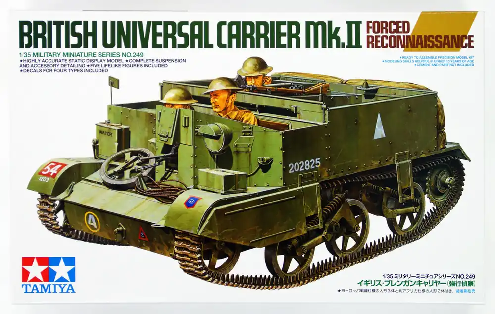 Kiárusítás Tamiya British Universal Carrier Mk.II Forced Reconnaissance 1 35 makett harcjármű (300035249)