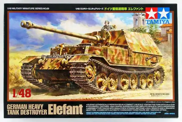 Kihagyhatatlan ajánlat Tamiya German Heavy Tank Destroyer Elefant 1 48 makett harcjármű (300032589)