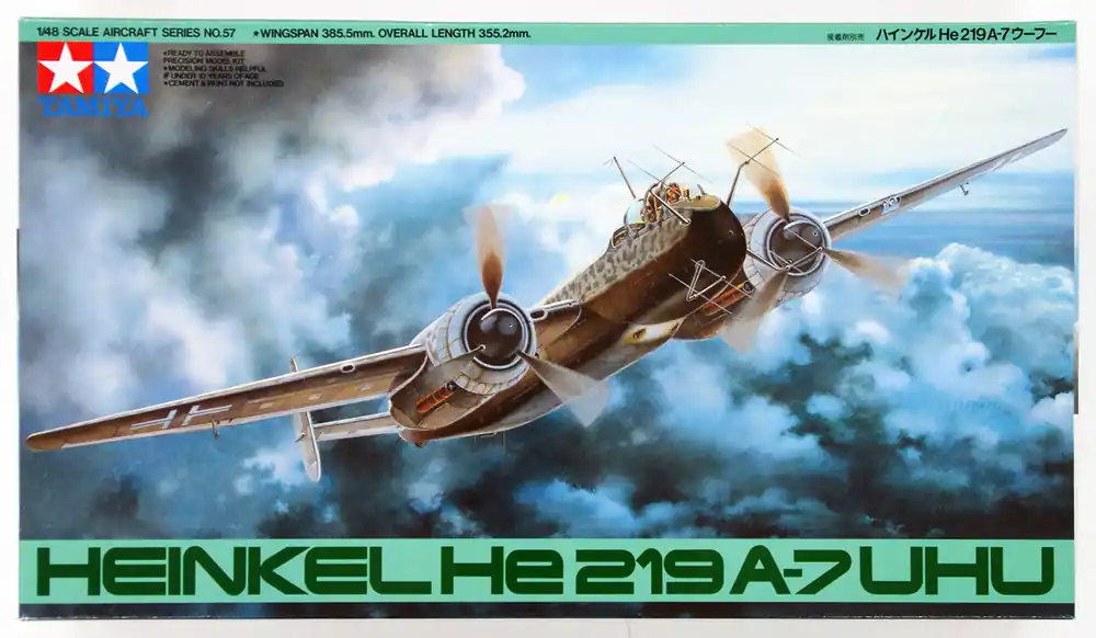 Gyors kiszállítás Tamiya HEINKEL He219 A-7 UHU 1 48 makett repülő (300061057)