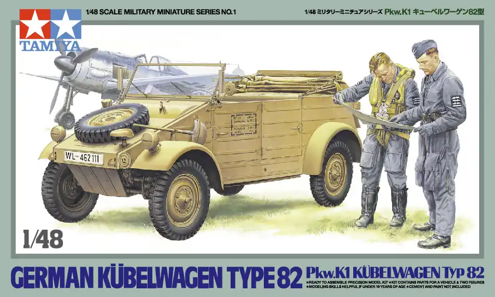 Szuper ajánlat Tamiya Kuebelwagen Type 82 1 48 makett harcjármű (300032501)