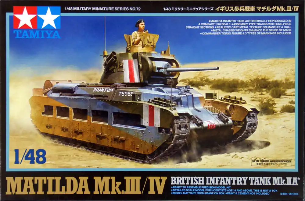 Olcsóbb Tamiya Matilda Mk.III/IV British Infantry Tank Mk.IIA 1 48 makett harcjármű (300032572)