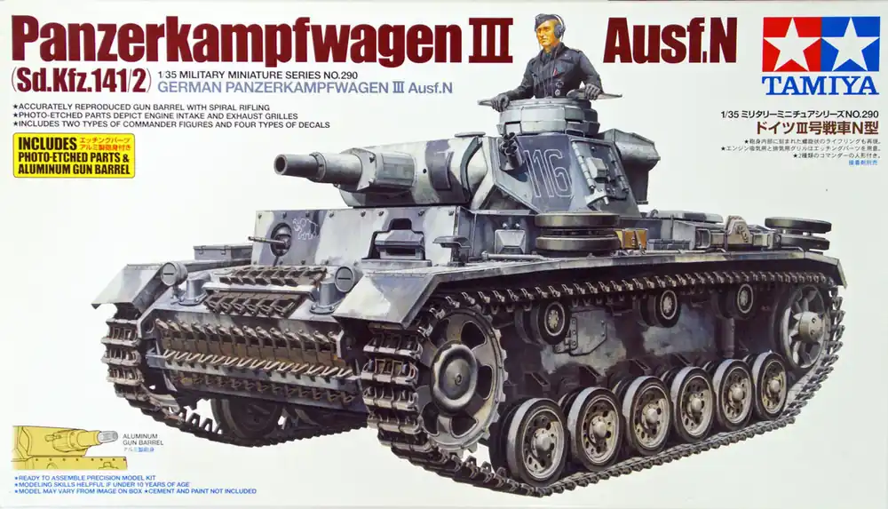 Tamiya Panzerkampfwagen III Ausf.N 1 35 makett harcjármű (300035290) Rendeld meg most