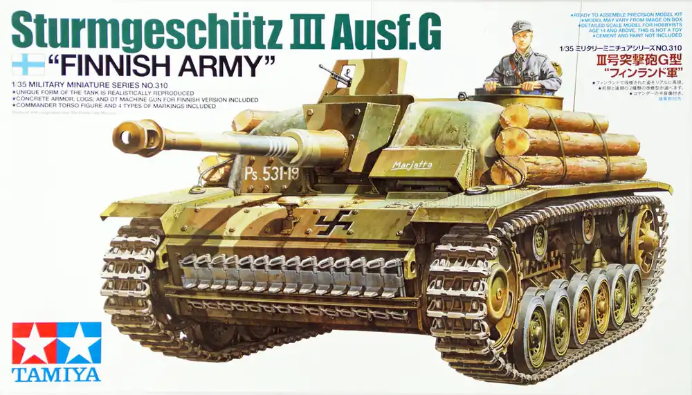 Tamiya Sturmgeschutz III Ausf.G Finnish Army 1 35 makett harcjármű (300035310) Ajánlat