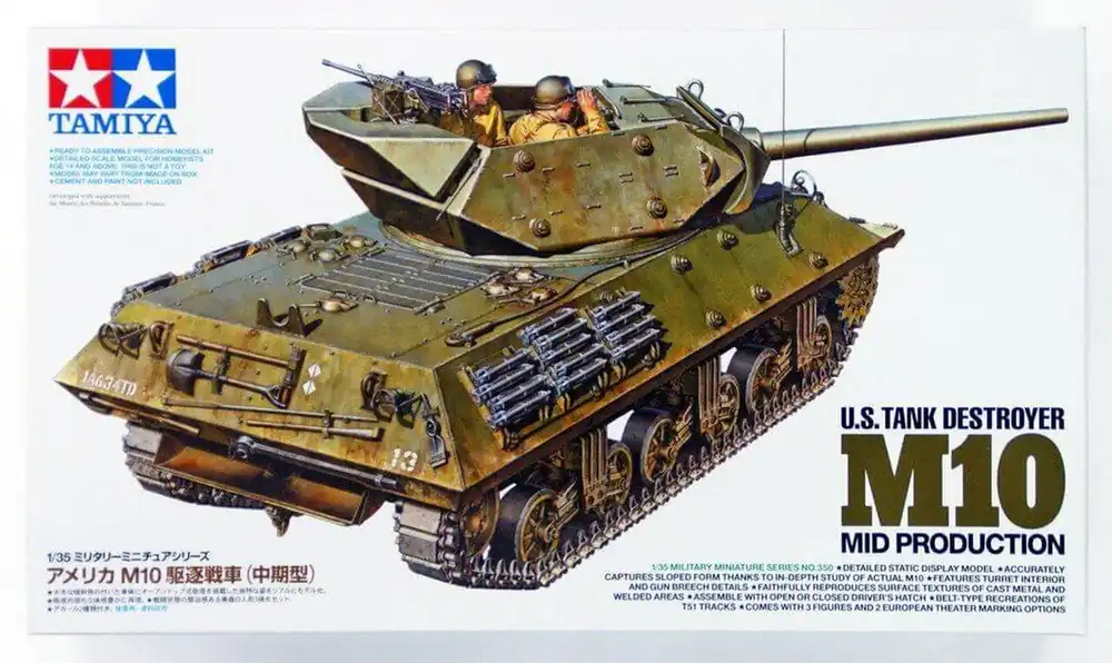Vásárlói kedvenc Tamiya Tank Destroyer M10 Mid Production 1 35 makett harcjármű (300035350)