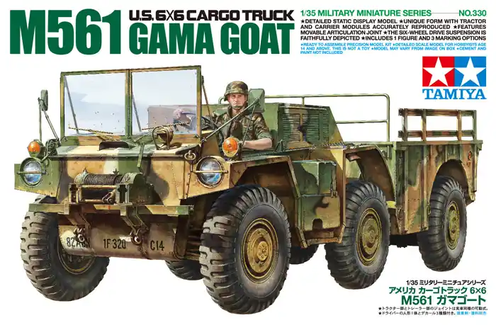 Tamiya US 6x6 Cargo Truck M561 GAMA GOAT 1 35 makett harcjármű (300035330) Ajánlat