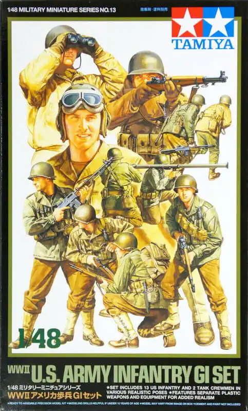 Kedvezményes ár Tamiya WWII US Army Infantry GI Set makett figura 1 48 (300032513)