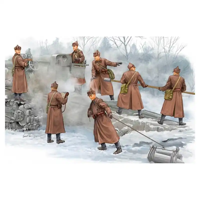 Azonnali szállítás Trumpeter Soviet B-4 Howitzer Artillery Crew 1/35 (00427)