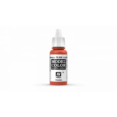 Expressz szállítás Vallejo Model Color - Clear Orange akrilfesték (70956)