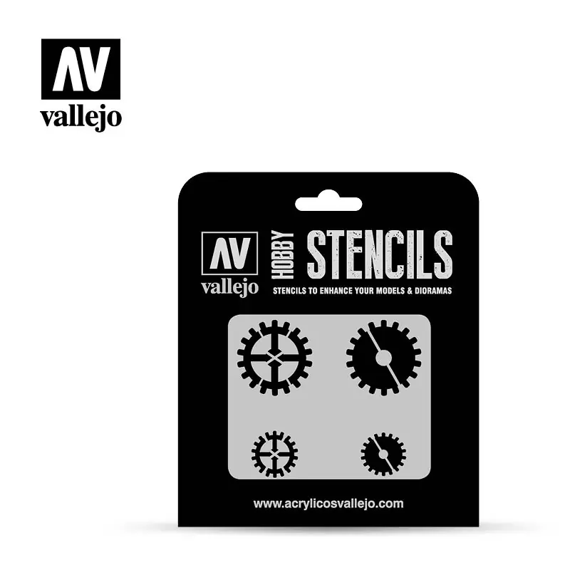 Vallejo Stencil - Gear Marks (ST-SF001) Alacsony ár