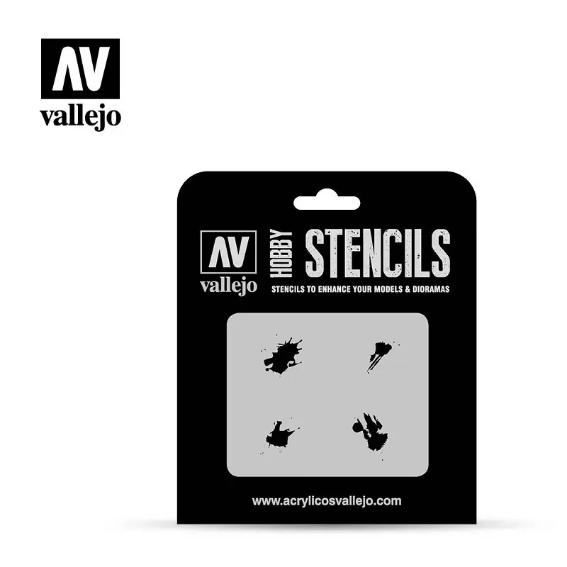 Vallejo Stencil - Petrol Spills (ST-TX004) Bestseller
