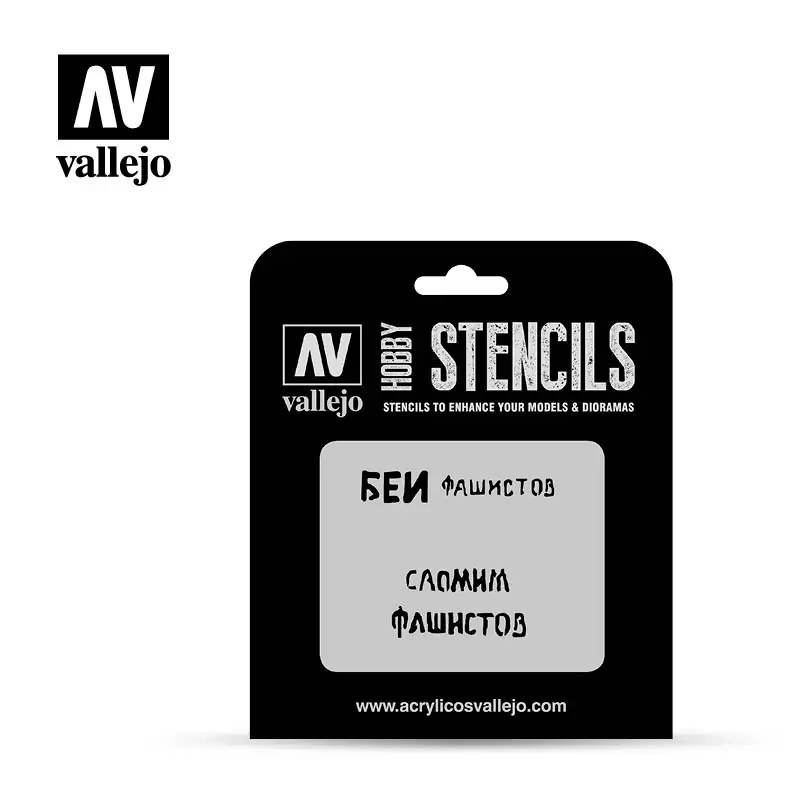 Vásárlói kedvenc Vallejo Stencil - Soviet Slogans WWII 1 (ST-AFV004)
