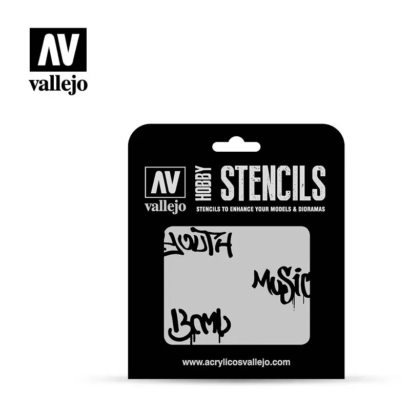 Vallejo Stencil - Street Art 1 (ST-LET003) Exkluzív ajánlat