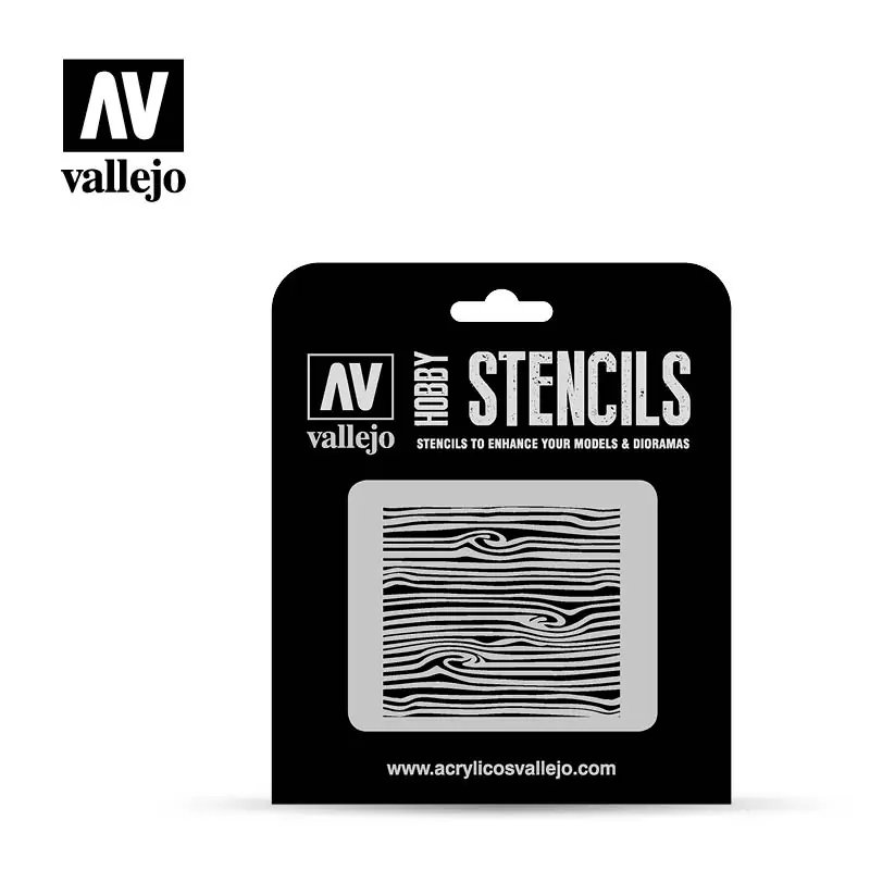 Vallejo Stencil - Wood Texture 2 (ST-TX007) Olcsóbb