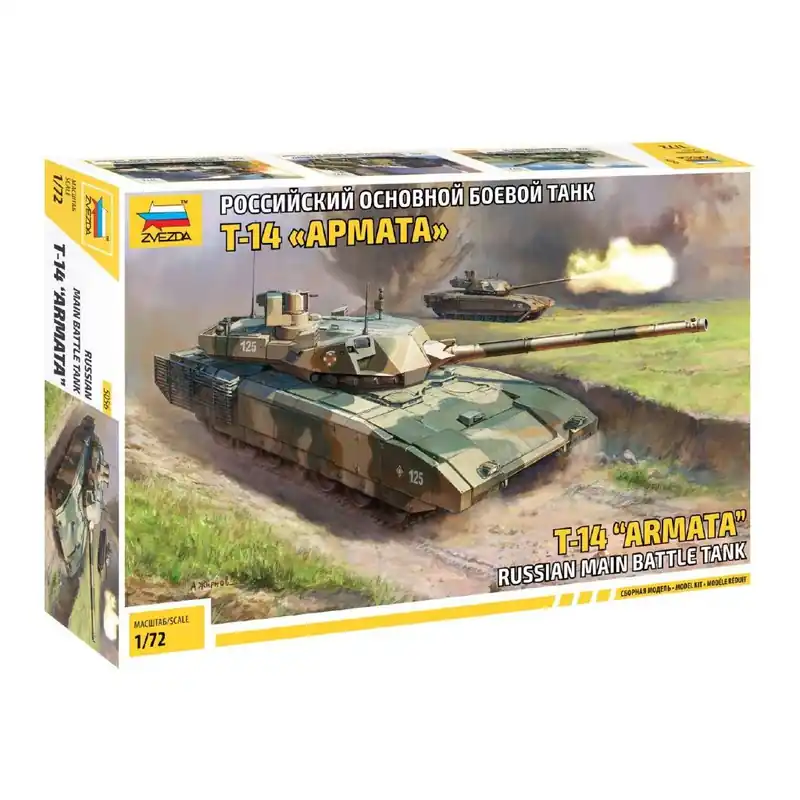 Gyors szállítás Zvezda T-14 Armata Russian main battle tank 1 72 makett harcjármű (5056)