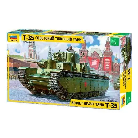 Zvezda T-35 Heavy Soviet Tank Military 1 35 makett harcjármű (3667) Azonnal elérhető
