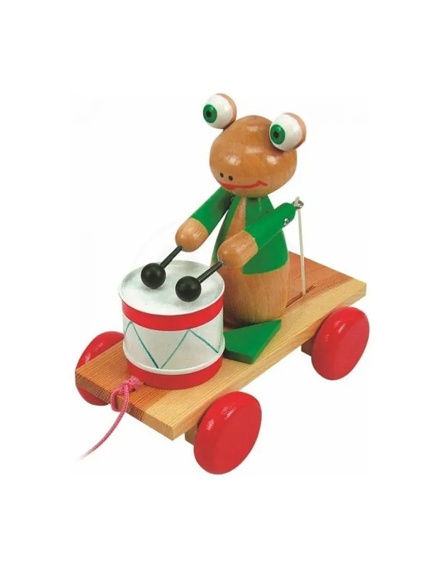 Bestseller Woody Húzós béka dobbal (90196)