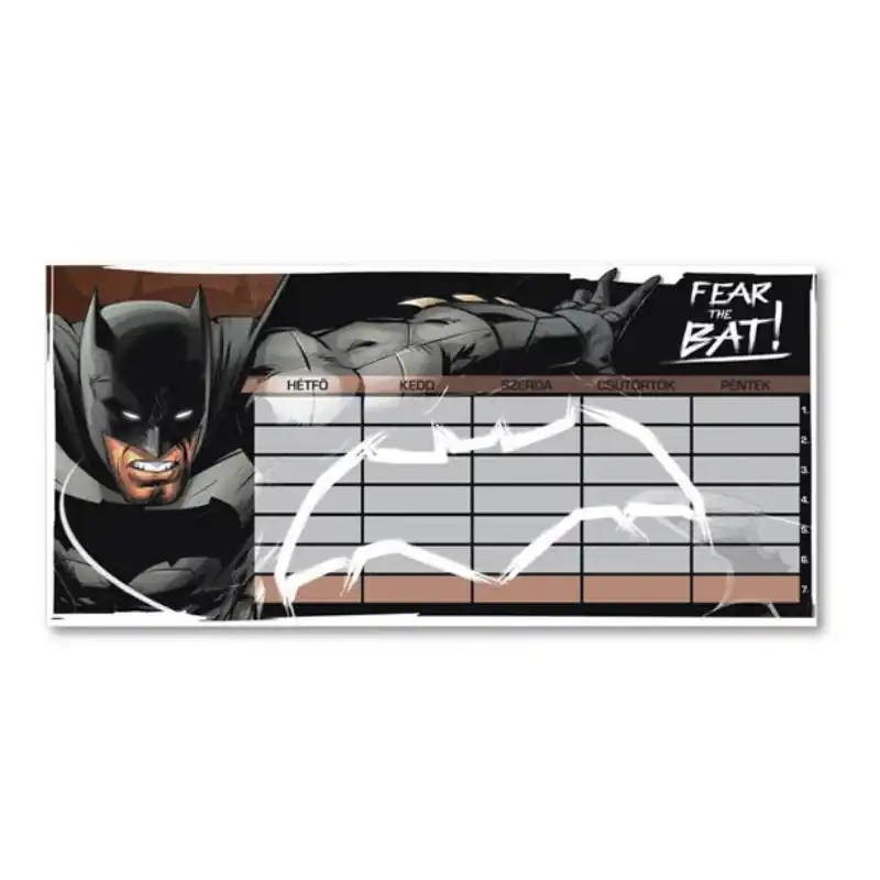 Ars una kétoldalú nagy órarend Batman 11 x 23 cm (116232) Exkluzív ajánlat