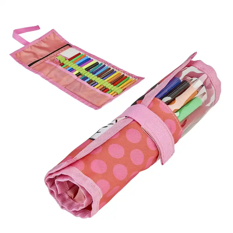 Gyors kiszállítás Cerda összetekerhető tolltartó íróeszköz készlettel Minnie egér mintával 36 x 19,5 cm (10695 C)