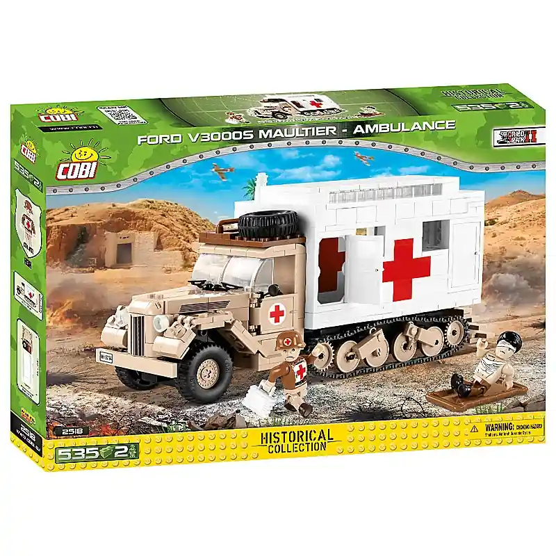 Ajánlat COBI World War II Ford V3000S Maultier Ambulance építőjáték 535 db-os (02518)