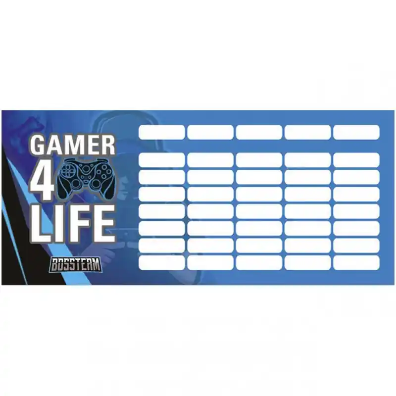 Lizzy Card kétoldalú mini órarend Bossteam Gamer 4life (164050) Exkluzív ajánlat