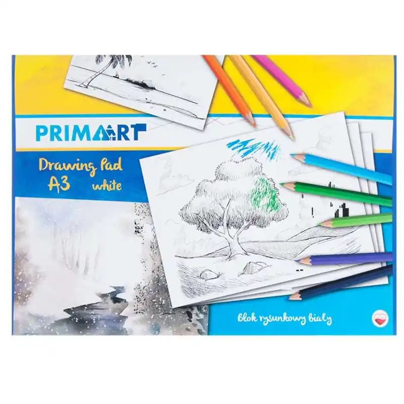 Vedd meg online Prima Art fehér színű rajztömb A3 (412468)