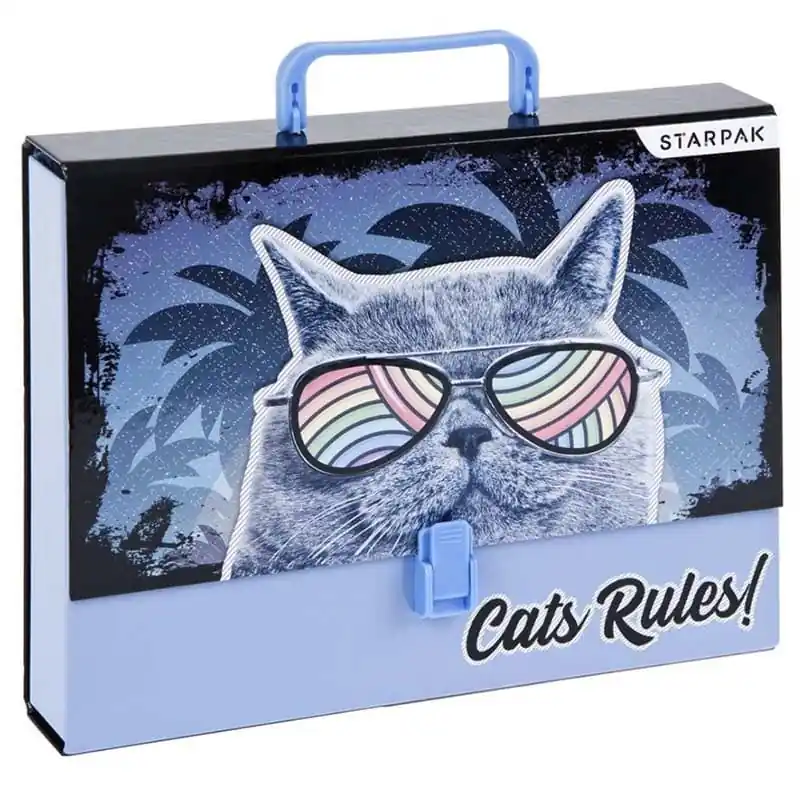 Starpak Cats Rules cicás irattartó táska fogantyúval A4 (447892) Akció
