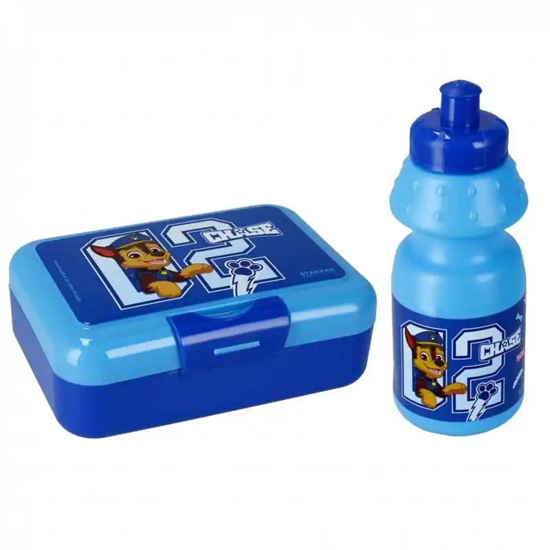 Nézd meg most Starpak Mancs őrjárat Chase uzsonnás doboz 350 ml-es kulaccsal kék (447904)