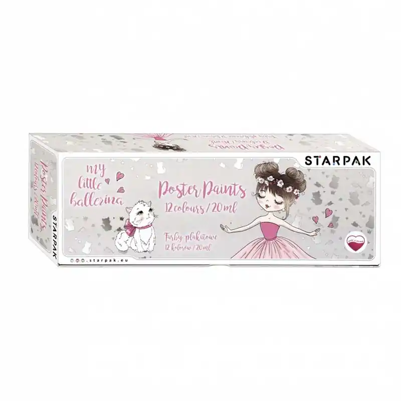 Starpak My little ballerina plakát festék készlet 12 színnel 20 ml (492054) Biztonságos fizetés
