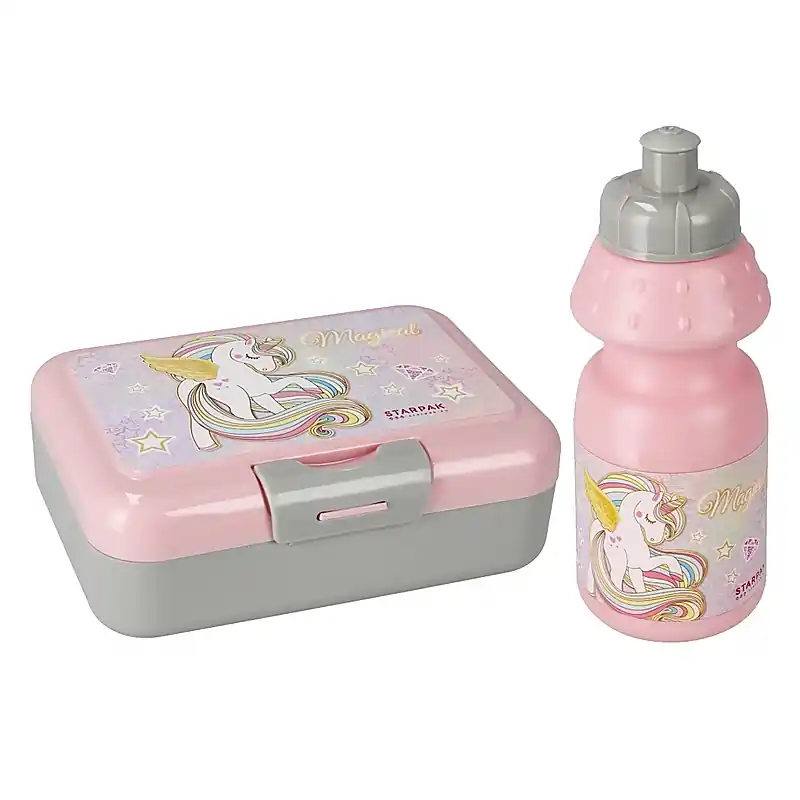 Starpak Unicorn uzsonnásdoboz és kulacs szett 350 ml (837254) Kiárusítás