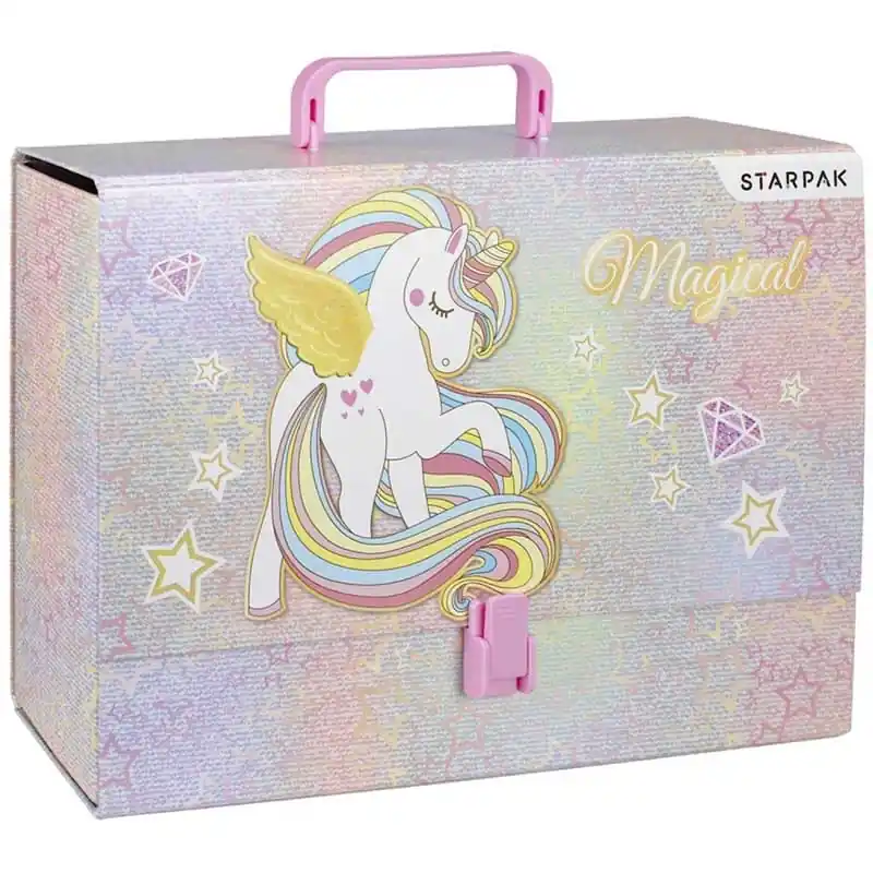 Gyors szállítás Starpak unikornis irattartó táska fogantyúval A4 (493168)