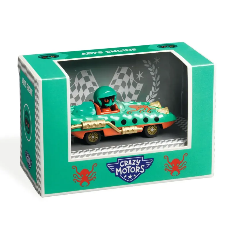 Abys Engine versenyautó, Crazy Motors kollekció, Djeco Biztonságos fizetés