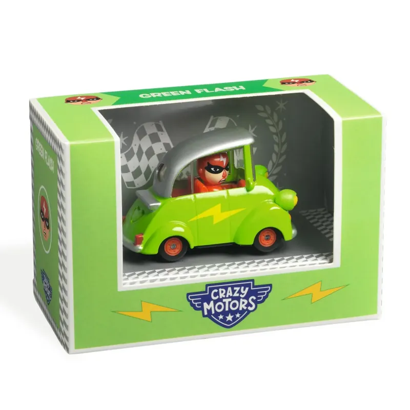 Green Flash autó, Crazy Motors kollekció, Djeco Akció