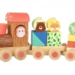 Utolsó esély Fa vonat formákkal és állatokkal, Orange Tree Toys