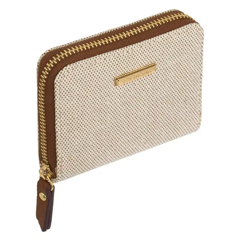 Outlet Mini Bej Barna Női Pénztárca 11x9x3cm