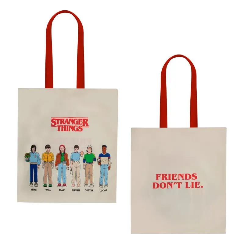 Árengedmény Stranger Things Vászontáska Friends Don‘t Lie