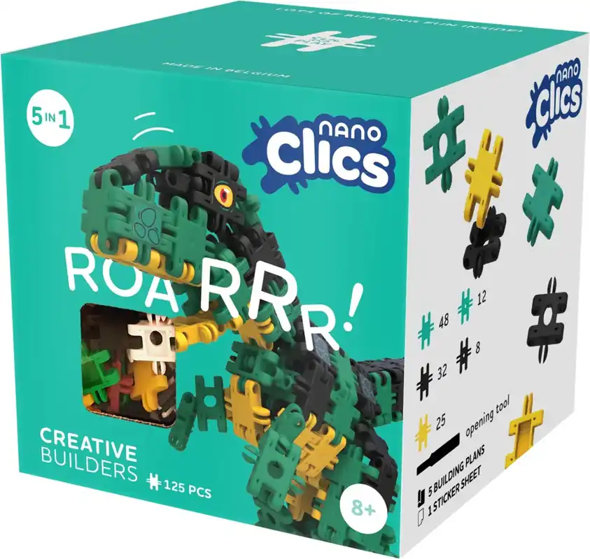 Végkiárusítás Nano Clics a kis kreatív építőknek, Clicformers