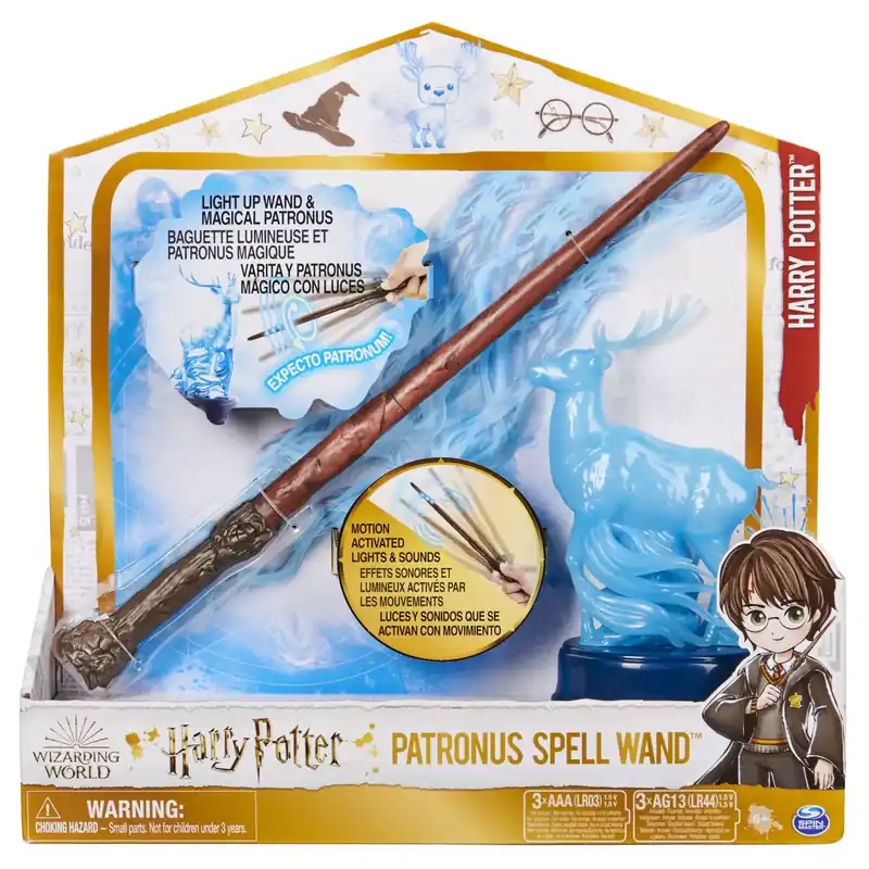 Azonnal elérhető HARRY POTTER WIZARDING WORLD PATRONUS VARÁZSBAGHETÁJA 33CM