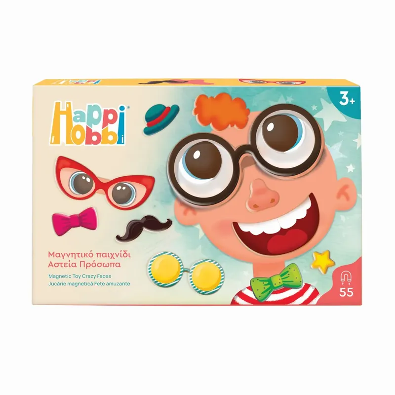 Prémium Boldog hobbi mágneses arckifejezés játék